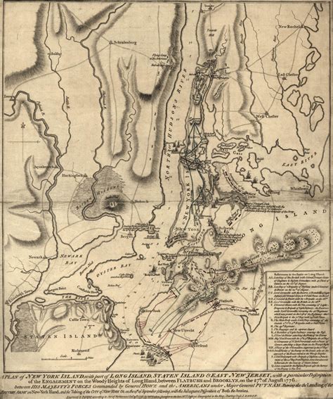 map of the 1776 new york campaign above is a