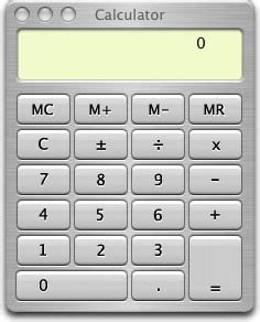 mac calculators  jobsian simplicity  eye candy   mac