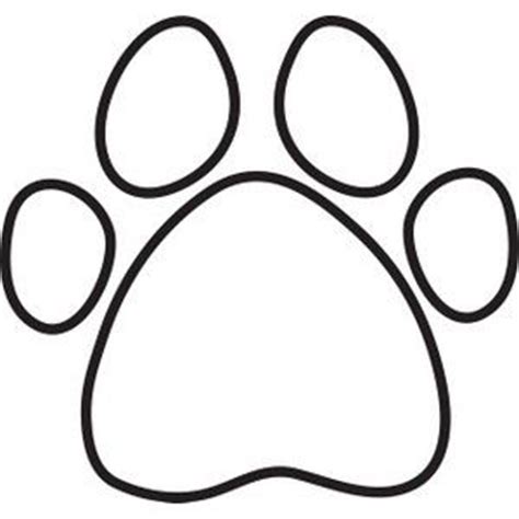 paw outline clipart