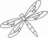 Dragonfly Colouring Patchwork sketch template
