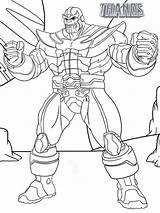 Coloring Pages Marvel Thanos Infinity Gauntlet Titan Hero Galaxy Bubakids War Powerful Throws Chaos Into His Choose Board sketch template