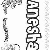 Anesha Coloring Pages Hellokids Anessa sketch template