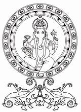 Ganesh Coloring Pages Ganesha God Drawing Adult India Kids Coloriage Adults Wisdom Bollywood Elephant Head Print Color Getcolorings Representing Revered sketch template