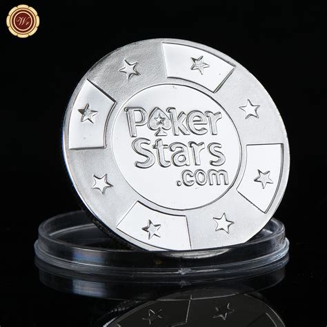 wr   casino poker coin creative poker stars pure silver metal