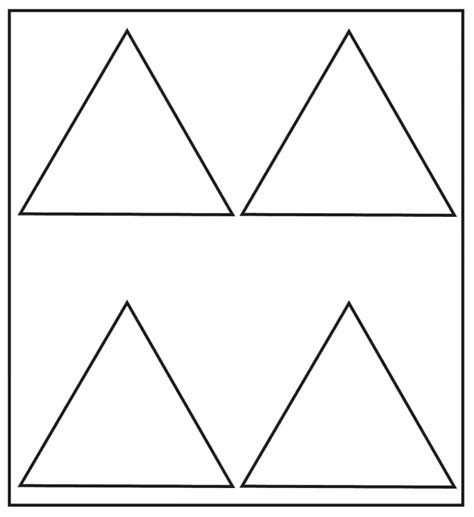 triangle template printable templates