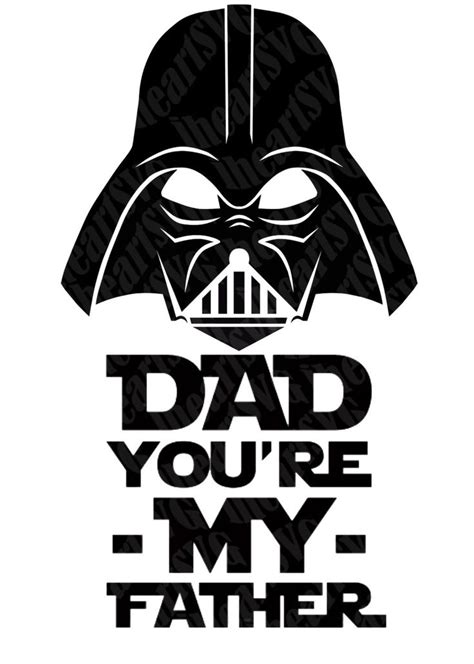 50 off darth vader father s day dad you re my father svg png digital file instant download