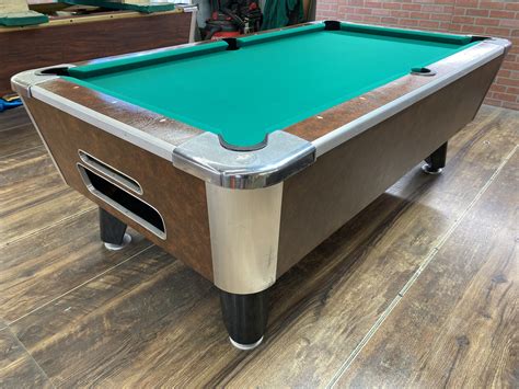 valley cheyanne leather  coin operated pool table  coin