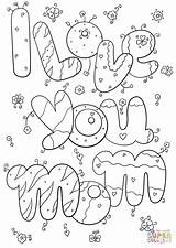 Coloring Mom Pages Printable Dad Mommy Print Thank Color Valentine Grandpa Sheets Mothers Kids Valentines Happy Supercoloring Colouring Mother Daughter sketch template