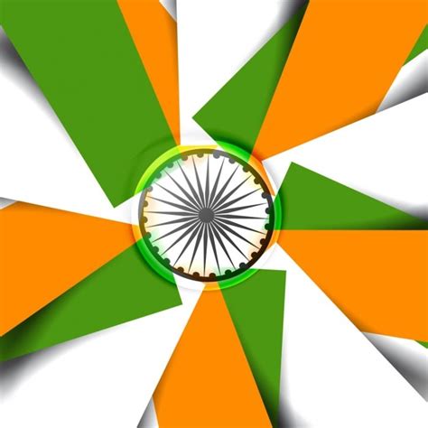 tricolor indian flag fondo vector