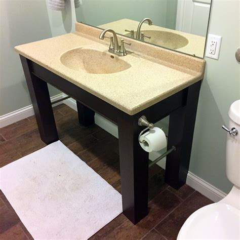 handicap bathroom vanity fairmont designs shaker  wall mount  vanity dark