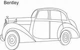 Bentley Coloring Car Kids Printable Pages Studyvillage Cars Outline Print sketch template