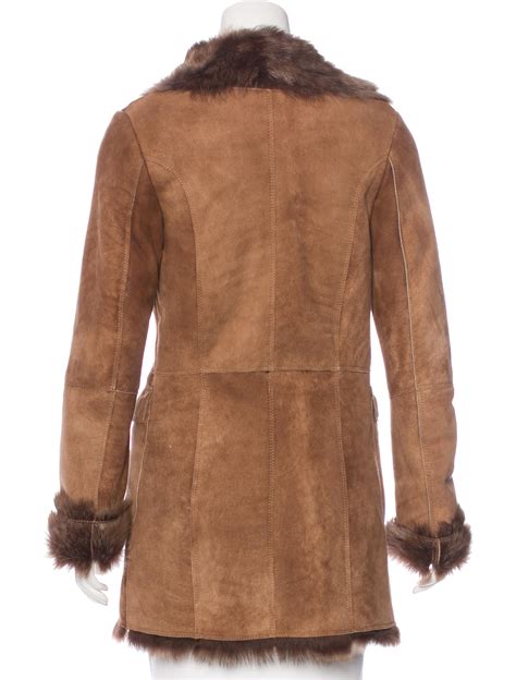 kiton suede shearling coat clothing kit  realreal