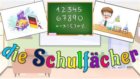 learn school subjects  german schulfaecher lernen test deutsch