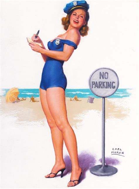 1940s Pin Up Girl That S The Ticket Cop Picture Poster