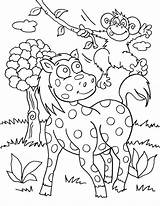 Coloring Pages Animal Wild Jungle Safari Color Topsy Animals Colouring Kids Tim Cute Print Printable Turvy Bestcoloringpagesforkids Search Land Farm sketch template