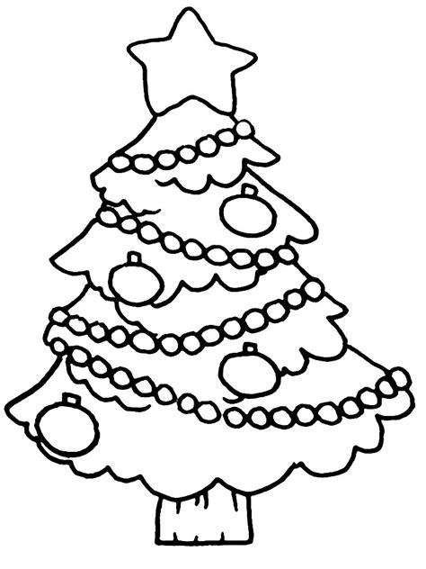 printable coloring pages christmas tree