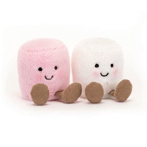 jellycat amuseable pink  white marshmallows