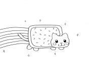 print nyan cat  color coloring pages nyan cat cat coloring page