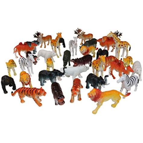 set  mini safari toy animals small zoo animal figures  walmartcom walmartcom