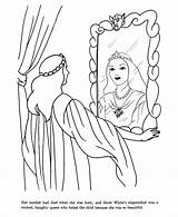 Coloring Snow Pages Evil Princess Fairy Queen Stepmother Dwarfs Seven Drawing Tale Kids Story Sheets Stories Adults Clipart Children Color sketch template