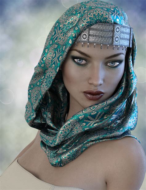 x fashion turban scarf for genesis 3 female s daz 3d