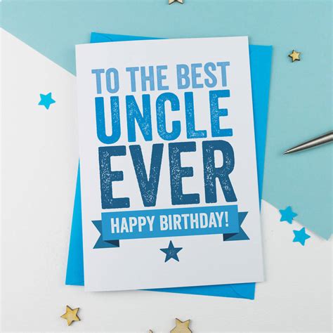 uncle  birthday card     alphabet notonthehighstreetcom
