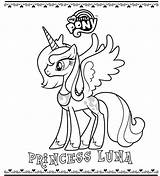 Luna Princesa Mlp Little Candance Encantadora sketch template