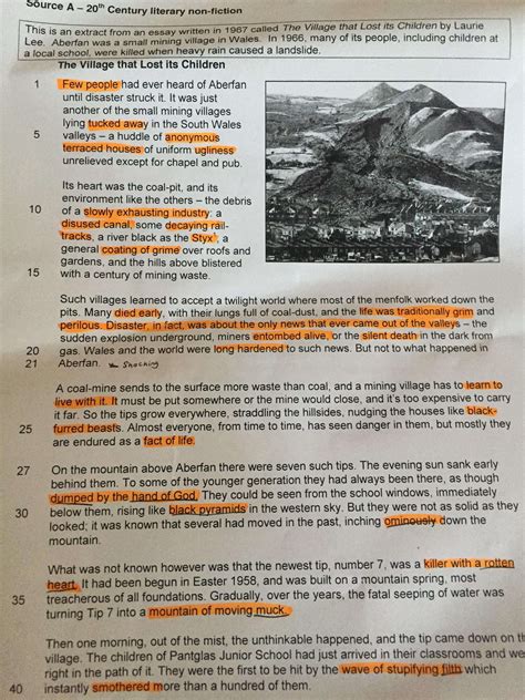 aqa gcse english language paper  question  exemplar answers lang vrogue