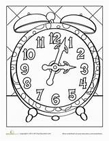 Time Pages Clock Worksheets Kids Printable Coloring Tock Kindergarten Tick Face Color Worksheet Telling Clocks Work Tell Choose Board Numbers sketch template