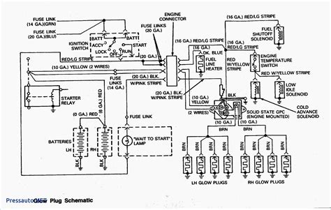 wiring diagram glow plug relay