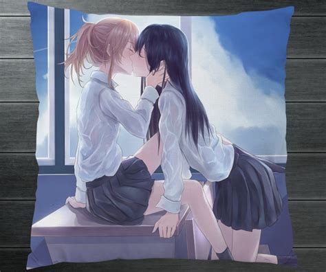 anime citrus aihara yuzu aihara mei couple two side pillowcase pillow case cover otaku manga