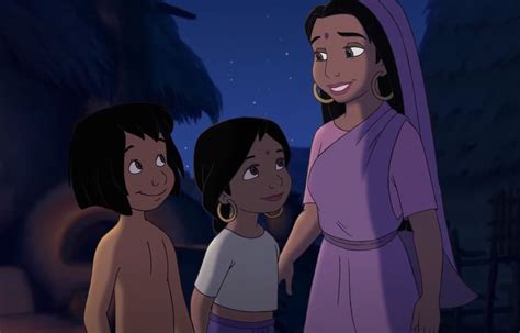 Image Shanti And Mowgli And Her Mother  Disney Wiki Fandom