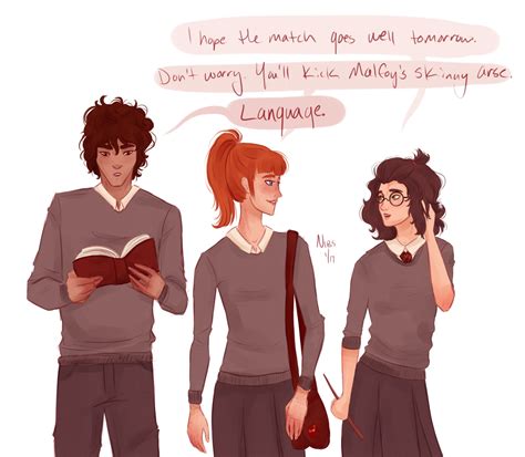 Genderbent Hermione Granger Ron Weasley And Harry Potter J K Rowling