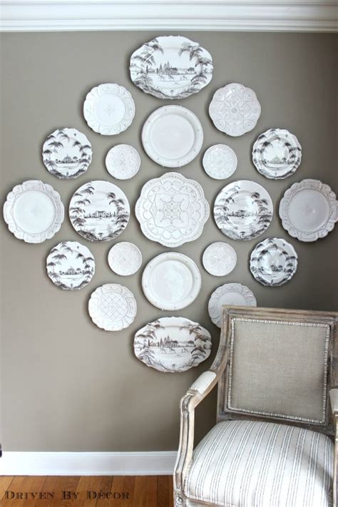 decorative plate wall   dining room driven  decor