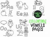 Coloring Vowels Pages sketch template