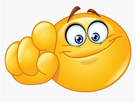 pointing   png smiley face pointing finger transparent png