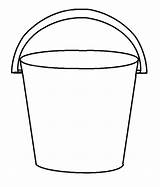 Bucket Coloring Pages Water Template Color Print Size Paper Tocolor Utilising Button sketch template