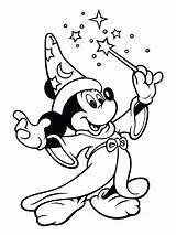 Mouse Coloring Pages Mickey Sorcerer Minnie Birthday Disney Drawing Printable Happy Fantasia Colouring Google Cartoon Drawings Choose Board Fantasy Draw sketch template