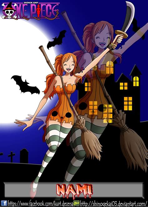 nami halloween edition by shinogekai03 one piece nami one piece
