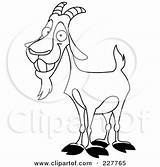 Goat Billy Coloring Outline Happy Clipart Illustration Yayayoyo Royalty Rf Pages Boer 2021 Getcolorings sketch template