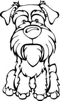 schnauzer decal dog dog coloring page funny art schnauzer art