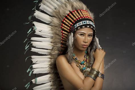 chica de indios americanos nativos — foto de stock