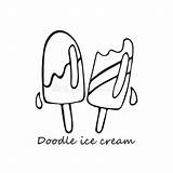 Popsicle Melting Popsicles Creams sketch template