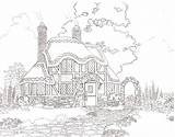 Cottages sketch template