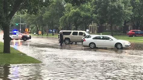 sioux falls south dakota hit hard  flash flooding