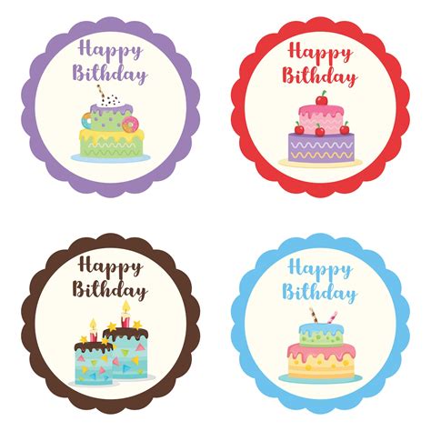 printable birthday cupcake template