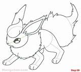 Flareon Drawing Pokemon Draw Drawings Step Sketch Coloring Easy Pages Getdrawings Eevee Rita Pokémon Visit Paintingvalley Choose Board sketch template