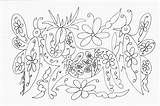 Otomi Tenango Bordado Proceeds Bordados Bordar Mexicano Conservation sketch template