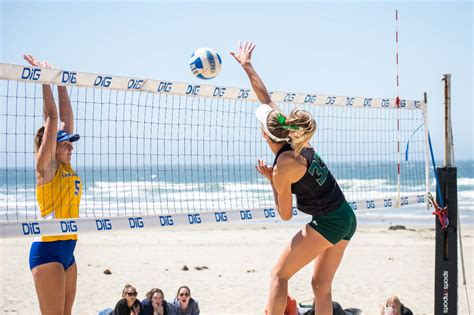beach volleyball prepares   final stretch mustang news