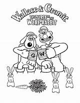 Coloring Wallace Gromit sketch template
